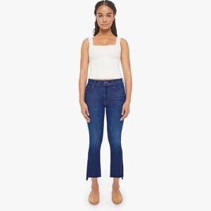 MOTHER Lil' Insider Crop Step Fray Jeans